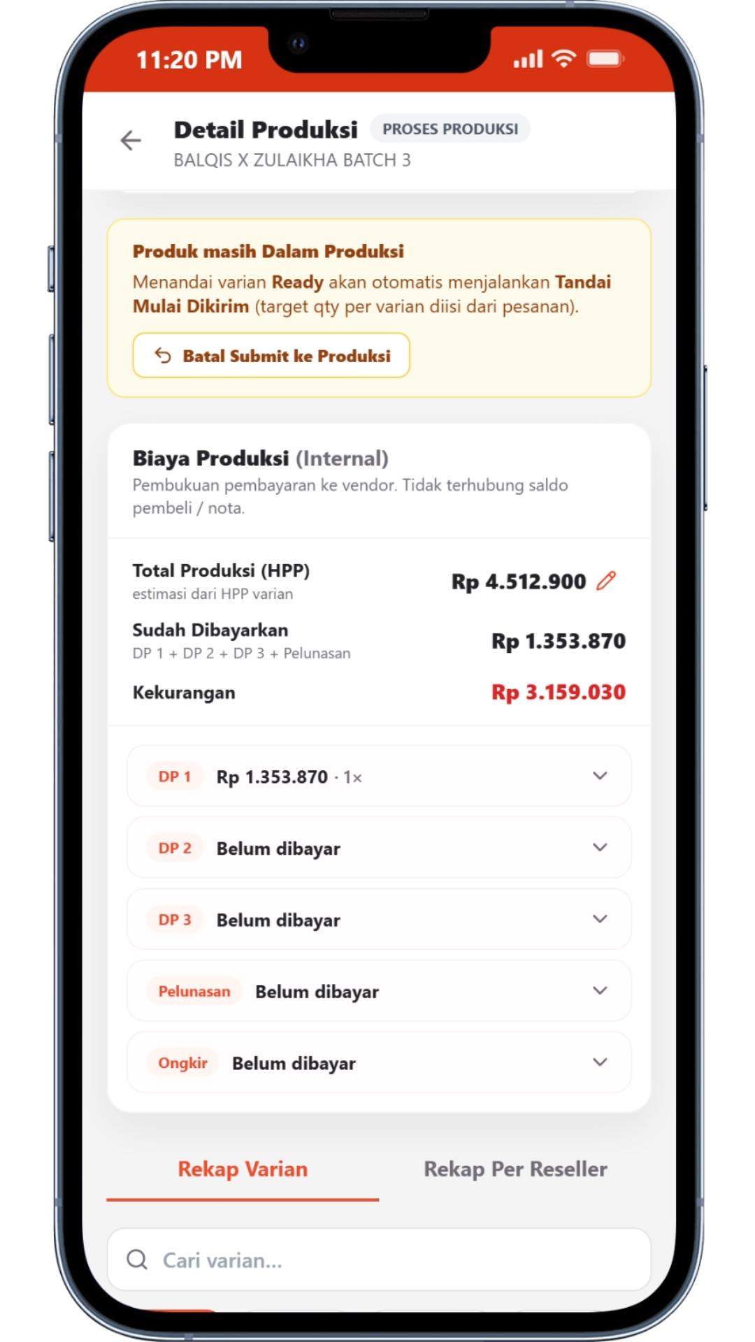 Pratinjau tampilan toko